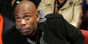 Comedian Dave Chappelle attends the Democratic presidential debate sponsored by CNN and the Congressional Black Caucus Institute between Democratic presidential hopefuls Sen. Barack Obama, D-Ill., Sen. Hillary Clinton, D-N.Y., and former Sen., John Edwards, D-N.C., in Myrtle Beach, S.C., Monday, Jan. 21, 2008. (AP Photo/Charles Rex Arbogast)